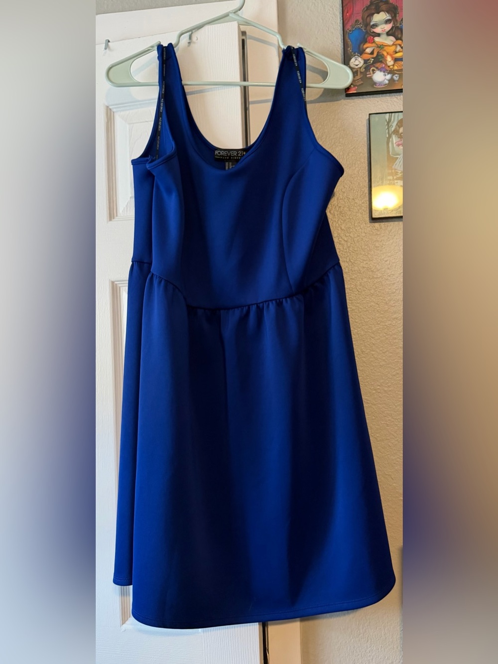 Forever 21+ Cobalt Blue Sleeveless Dress